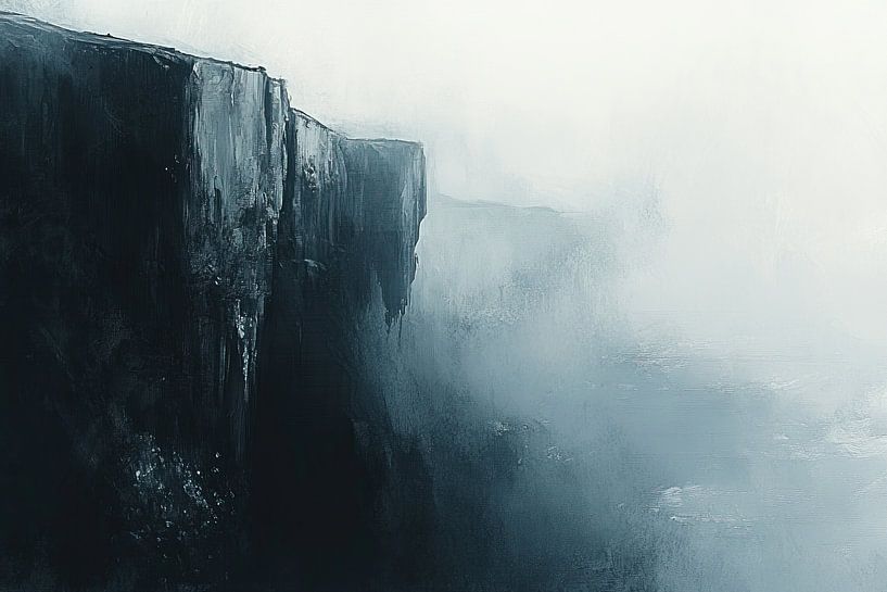 Cliff Whispers van Abstract Schilderij
