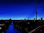 Berliner Skyline von Mixed media vector arts Miniaturansicht
