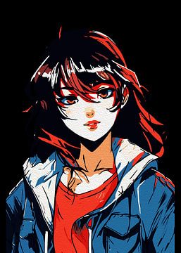 ANIME MEISJE KARAKTER 17 van Ramy Salah Hefny