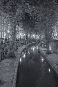 Nieuwegracht in Utrecht in de avond - 1