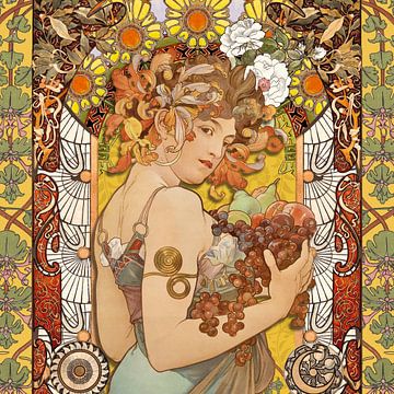 an Art Nouveau Collage van Marja van den Hurk