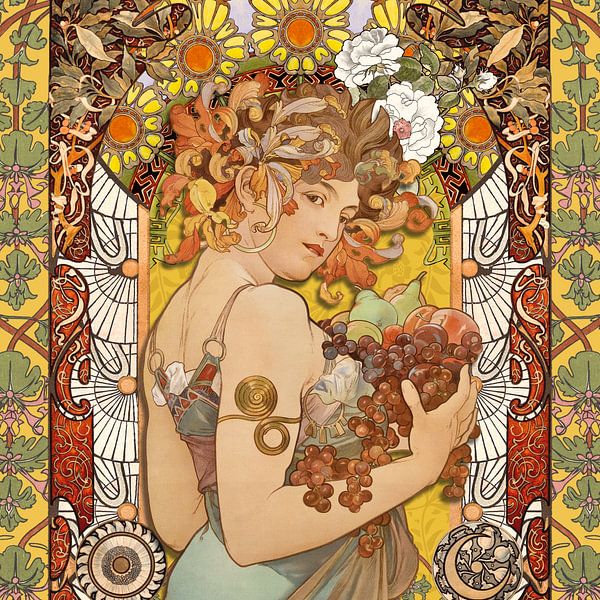 an Art Nouveau Collage by Marja van den Hurk