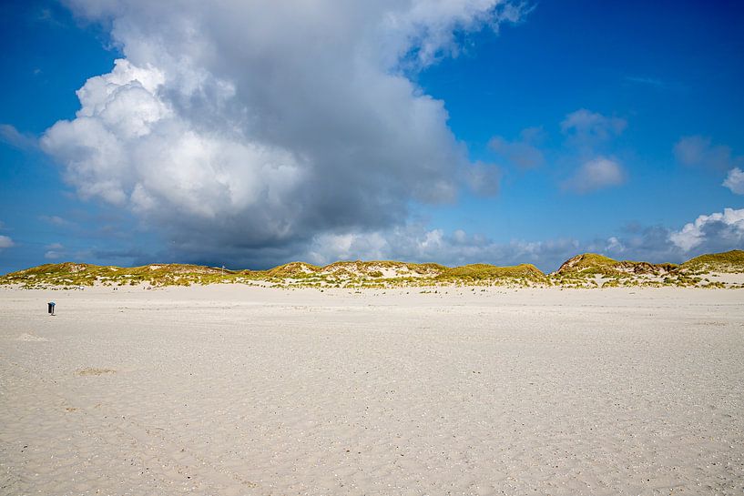 Cloud formation over the beach of Süddorf by Alexander Wolff