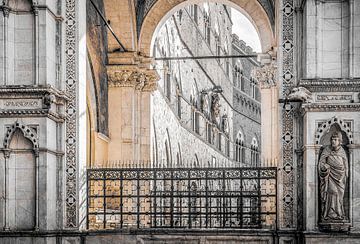 City Hall of Siena in detail, Italy. by Jaap Bosma Fotografie