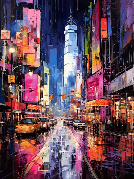 Stadt bei Nacht von Wall Wonder