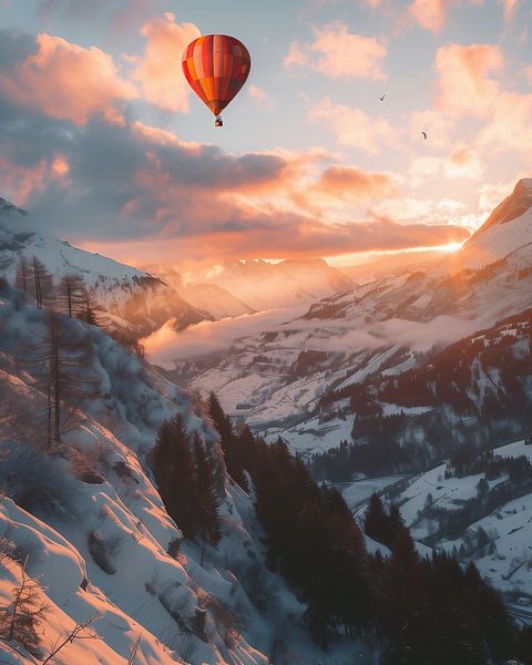 Ballonidylle in romantischer Umgebung von fernlichtsicht