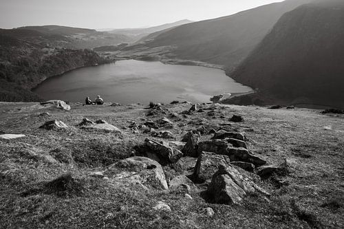 Uitzicht over een meer