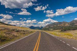 Endless roads in Yellowstone NP van Ilya Korzelius