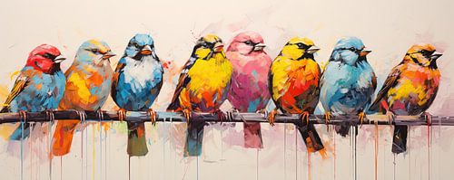 Bunte Vogelkunst | Bunte Vögel