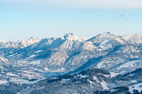 Gaishorn en de Allgäuer Alpen in de winter