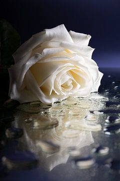 The sad white rose