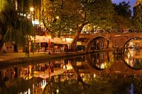 Oudegracht in Utrecht mit Hamburgerbrug