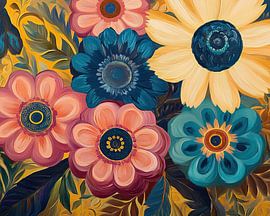 Flowers | Colourful Flowers by Wonderful Art