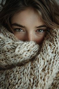 Winter views woman