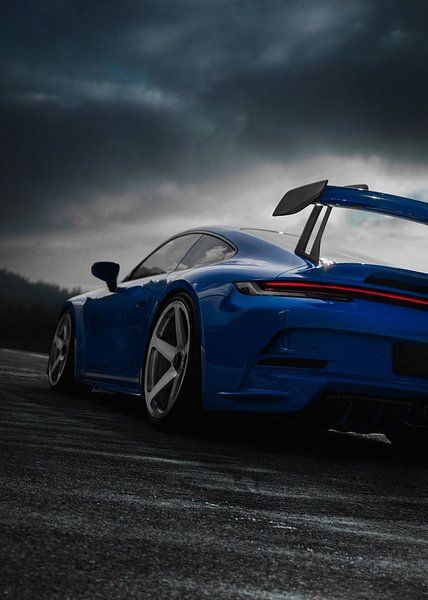 Blauer Sturm Porsche von John Dan