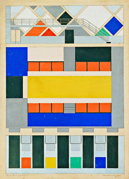 Café Aubette, Strasbourg, France,  Theo van Doesburg by Masterful Masters