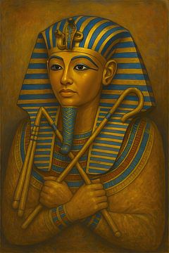 Egyptian pharaoh painting. by Johannes