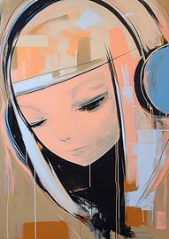 Porträt einer Frau von Wunderbare Kunst