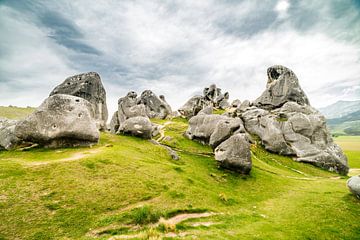 Castle Hill Rock, uniek rots landschap in Nieuw Zeeland.