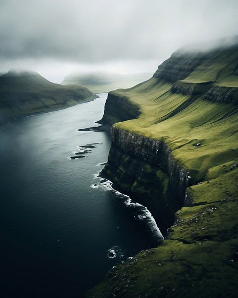 Blick auf die Färöer von fernlichtsicht