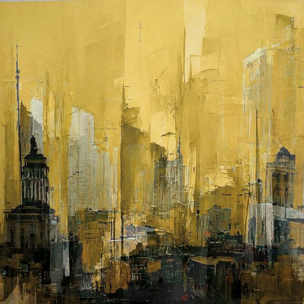 Abstract buildings in city 5 by Joan Engels