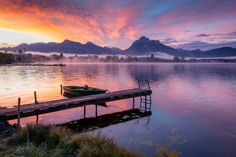 Sunrise at Lake Hopfensee by Martin Wasilewski