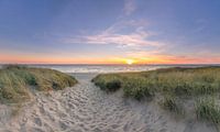 Strandopgang Texel Paal 15 Zonsondergang