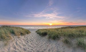 Strandopgang Texel Paal 15 Sonnenuntergang von Texel360Fotografie Richard Heerschap