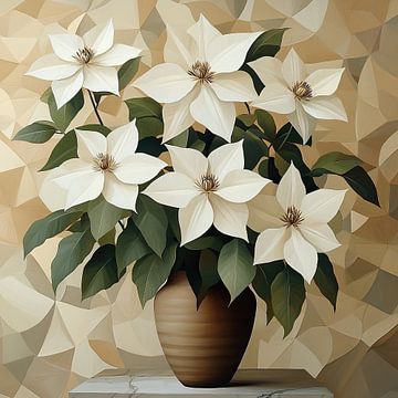 Modernes Blumenstillleben von Kunst Laune