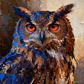 Wildtiere – Ungezähmte Anmut – Eule 1 von Johannas Art Creations