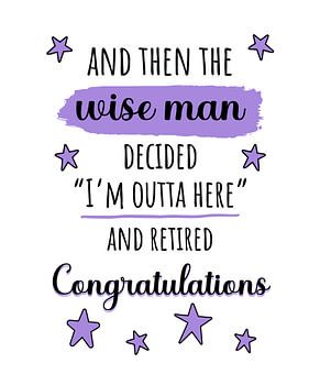 Retirement - Funny & Congratulations for Men, Colleague