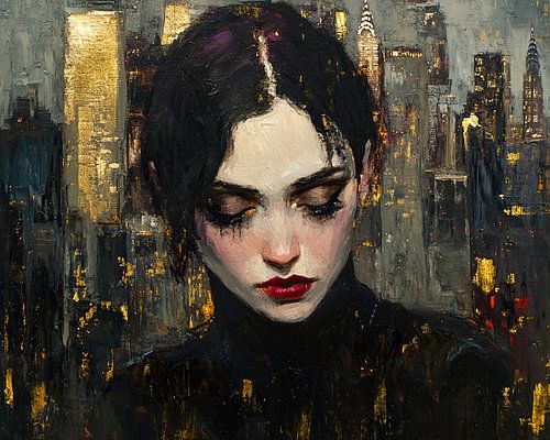 Vrouw Stadsgezicht | Midnight Gaze