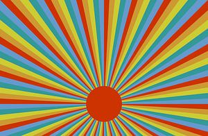Guten Morgen Sonnenschein - Retro Regenbogenfarben