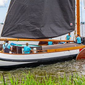 Skûtsje sailing Friesland by Henk Alblas