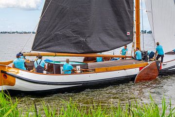 Skûtsje sailing Friesland by Henk Alblas