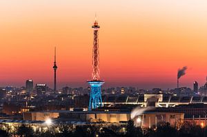 Zonsopgang boven Berlijn van Achim Thomae