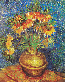 Kaiserkrone in einer Kupfervase von Vincent van Gogh von STUDIO ARTSY