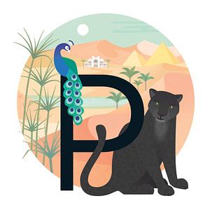 P : Panthère et pyramides