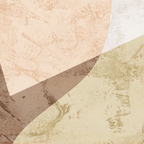 Abstracte geometrische vormen in pastelkleuren