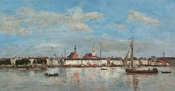 Der Kai von Antwerpen, Eugène Boudin