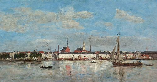 De kade van Antwerpen, Eugène Boudin