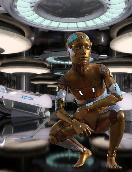 Robot Boy dans le vaisseau spatial A par HMS