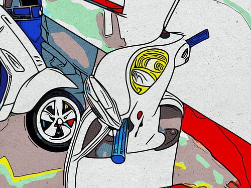 Onderweg met de scooter