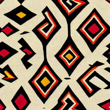 Abstract Navajo Aztec pattern #XIV by Whale & Sons