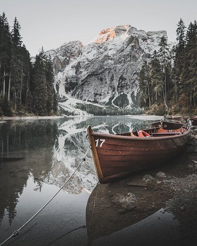 Boat on Lake Braies