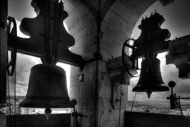 Clocks in Clock Tower of University of Coimbra, Coimbra, Portugal, Europe I Bells in Clock Tower of  by Torsten Krüger
