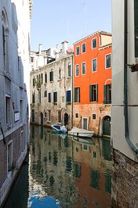 Blick durch die italienische Stadt Venedig.
