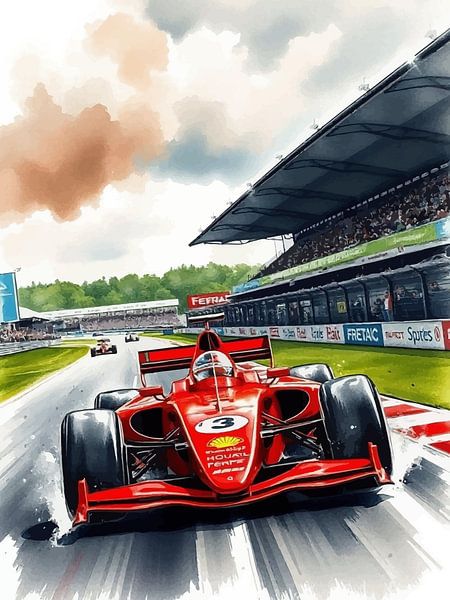 Ferrari rouge Formule 1 par MIROKKU