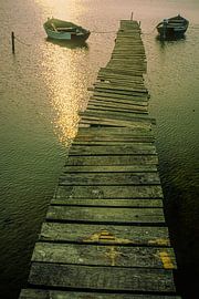 Alter Bootsstag auf Rügen von Matthias Stolt