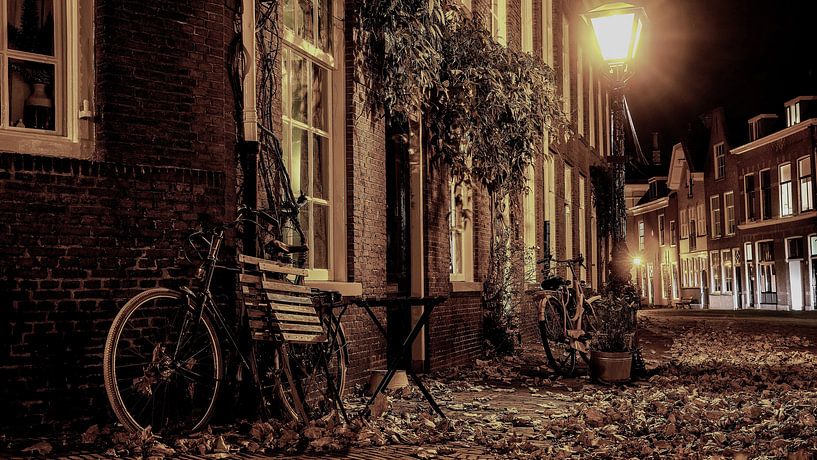 Leiden in the evening by Evert Middelbeek